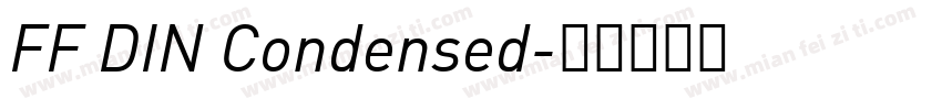 FF DIN Condensed字体转换